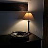 Lamp oak desk