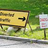 Traffic signs Foolow Derbyshire