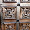 carved oak door Zagreb