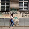 phone walk graffiti