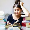 studying worried
